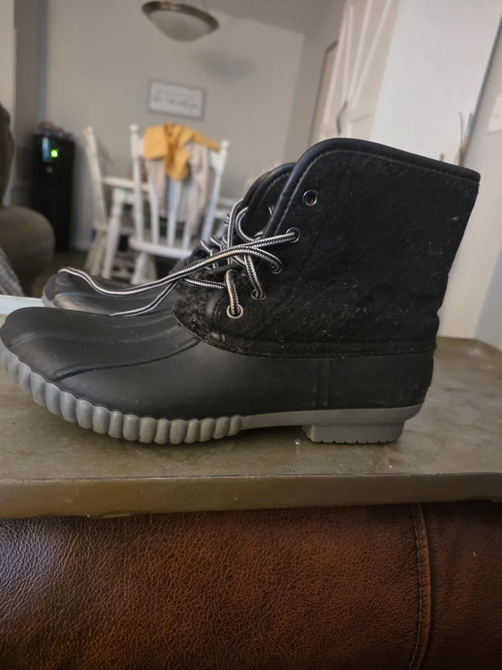 Women's Black Outdoor Duck Boots